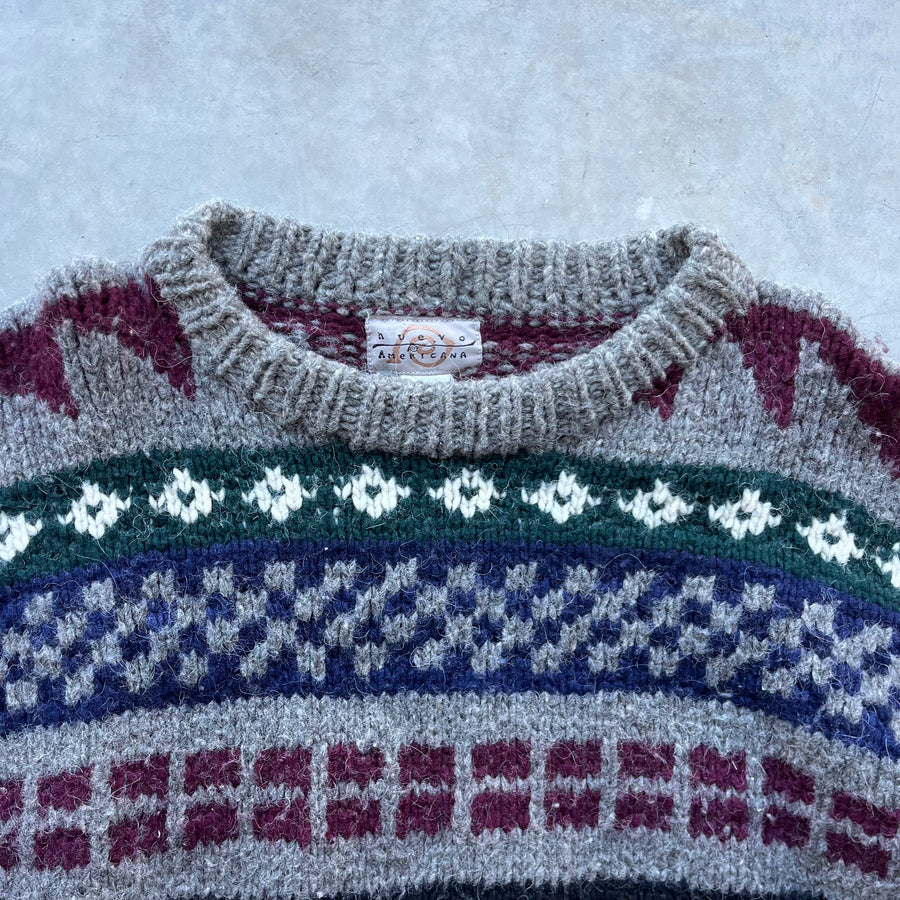 Vintage Huevo Americana Wool Sweater