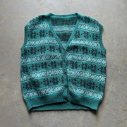 Vintage Knit Cardigan Vest