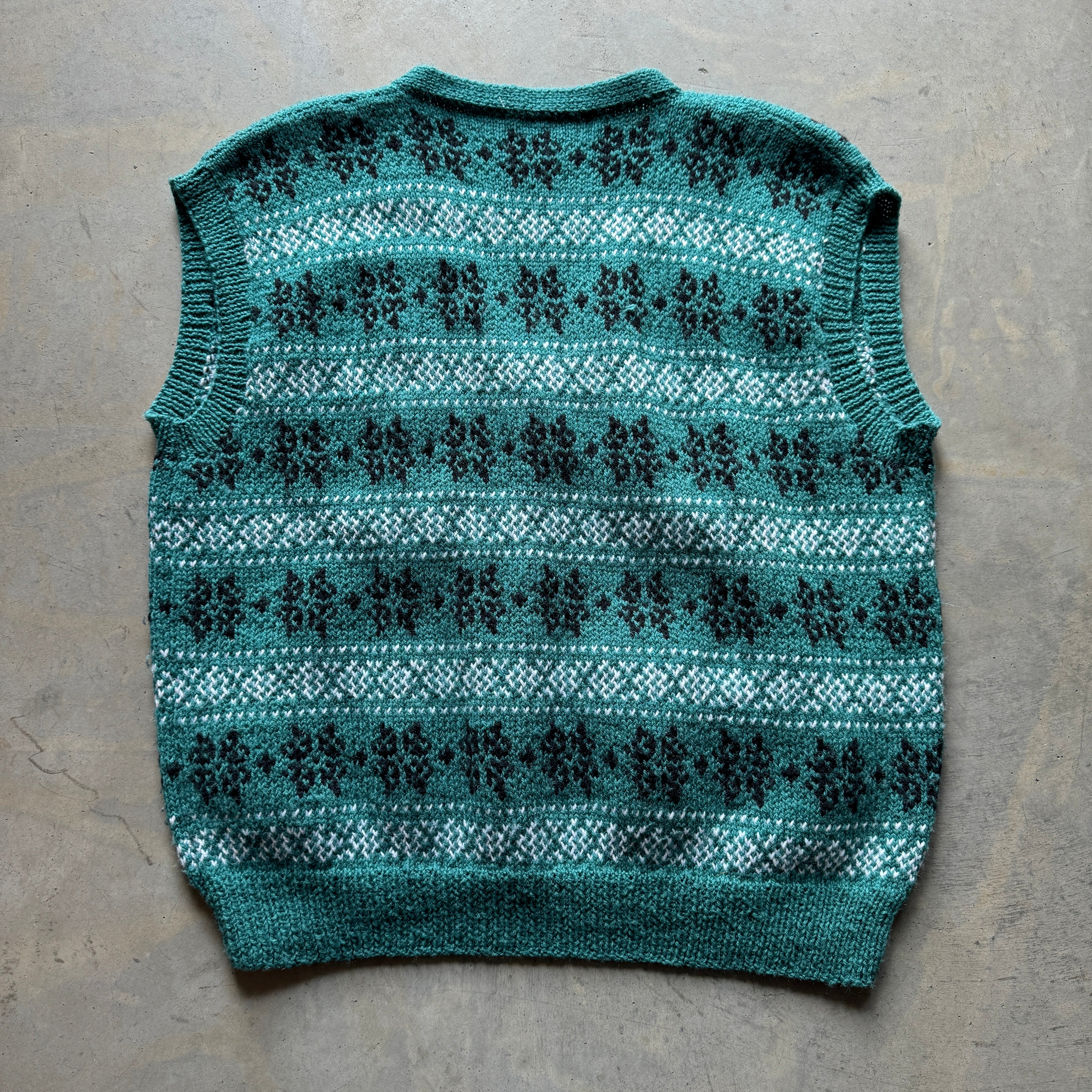 Vintage Knit Cardigan Vest