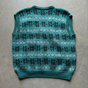 Vintage Knit Cardigan Vest