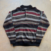 Vintage Hyde Park Knit Polo Sweater