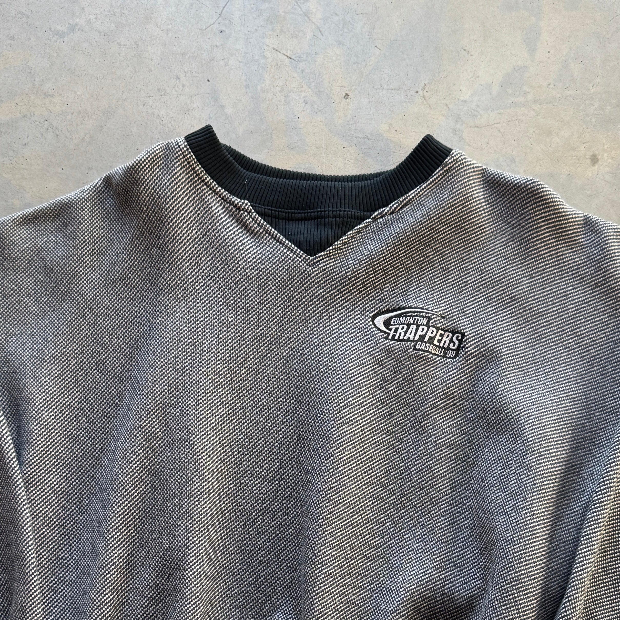 Vintage Edmonton Trappers Thermal Knit Sweater