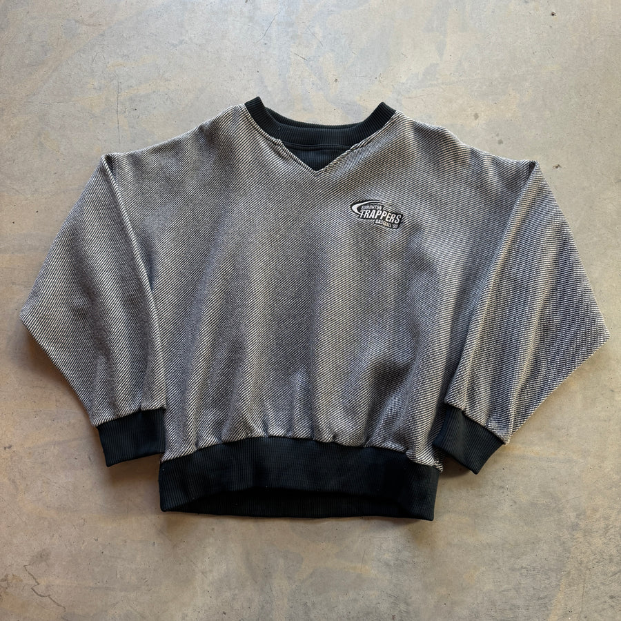 Vintage Edmonton Trappers Thermal Knit Sweater