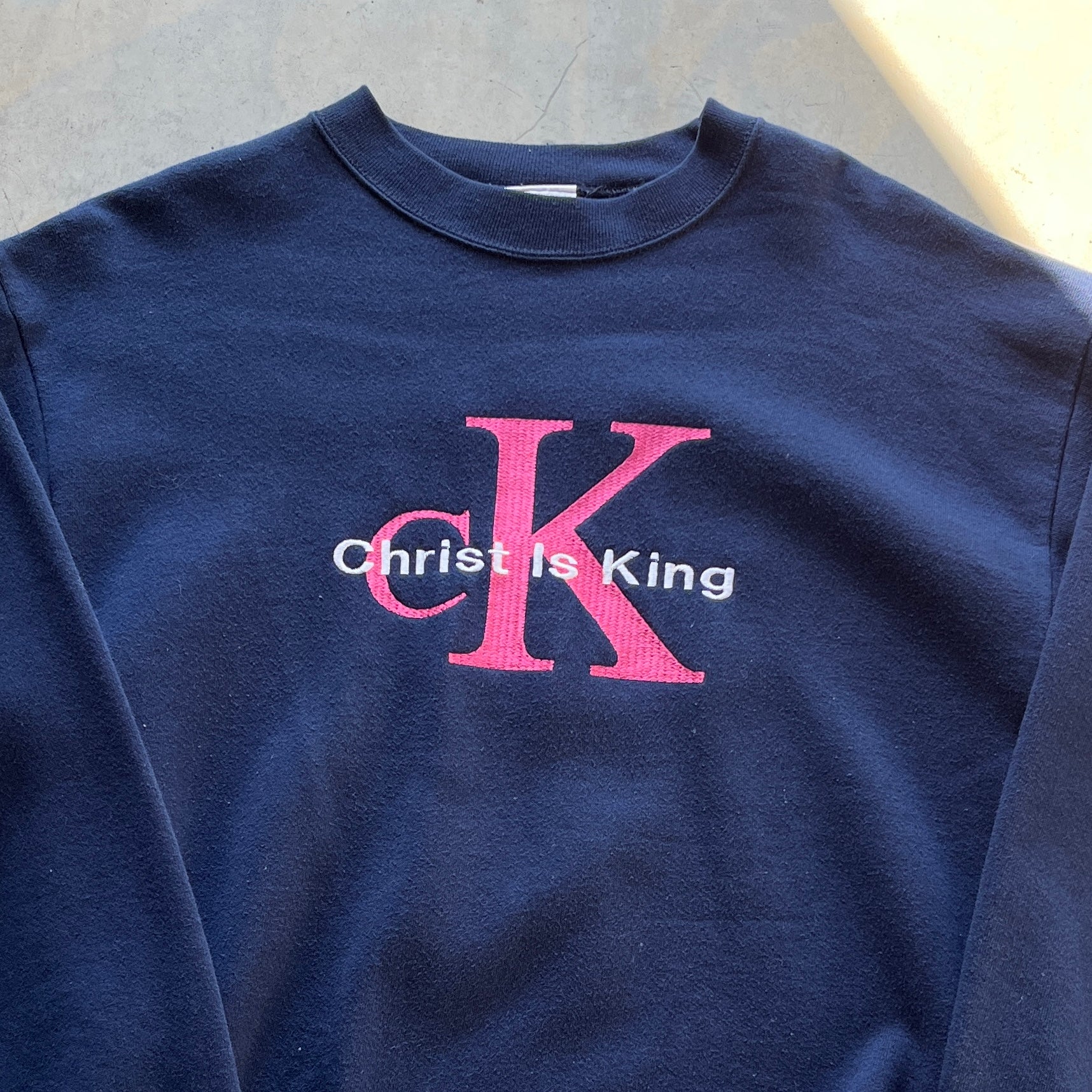 Vintage CK "Christ Is King" Crewneck